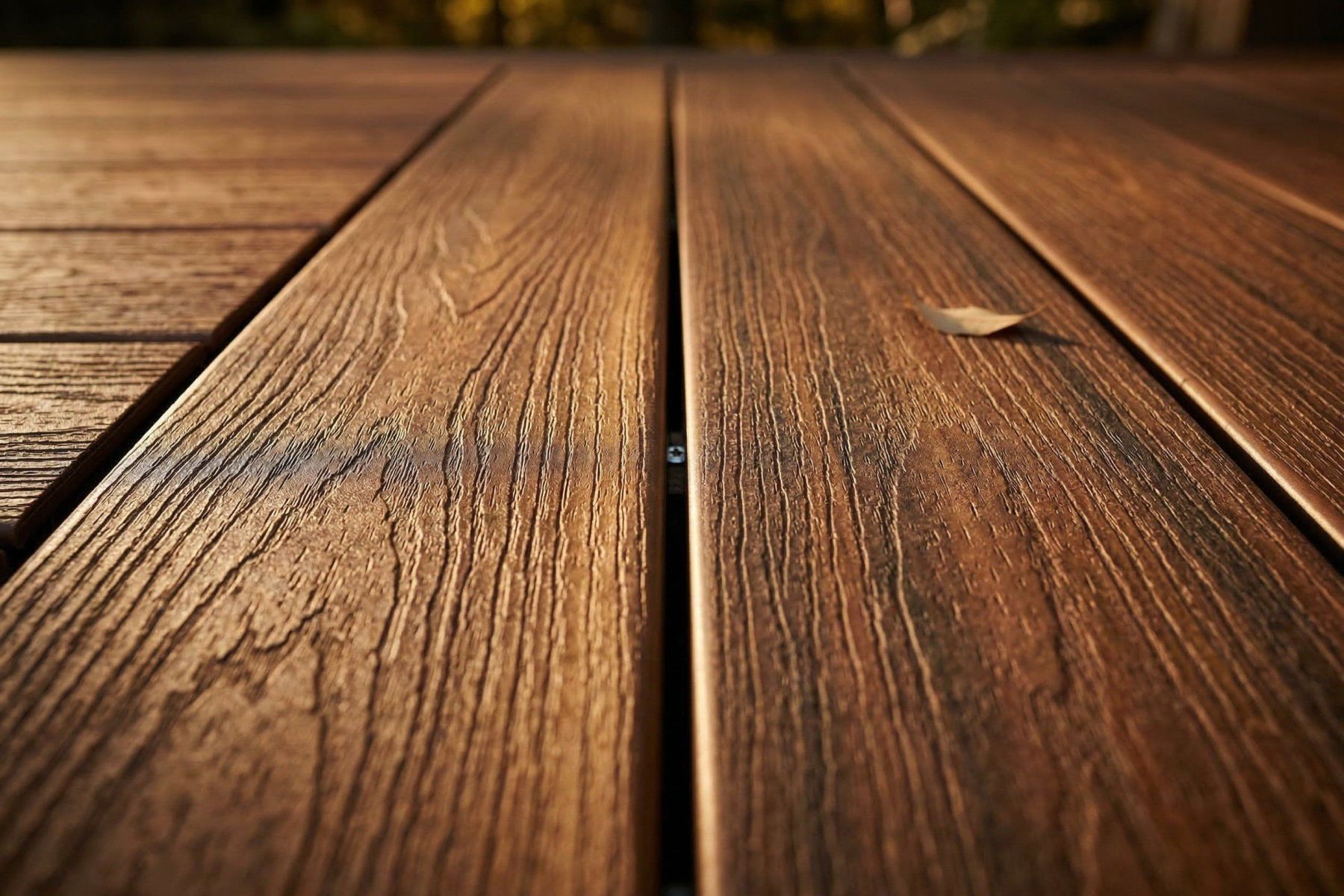 PVC vs composite decking material samples