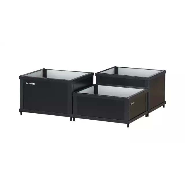 Sojag 3-Piece Aluminum Frame Flower Boxes