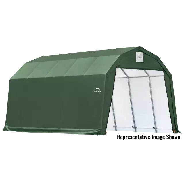 ShelterCoat 12 x 20 x 11 ft. Garage Barn Green STD — isolated product on white background