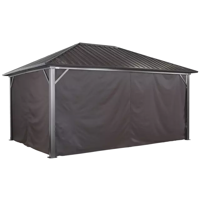 Sojag, rideaux bruns pour abris soleil Genova, 10 x 14 pi, polyester