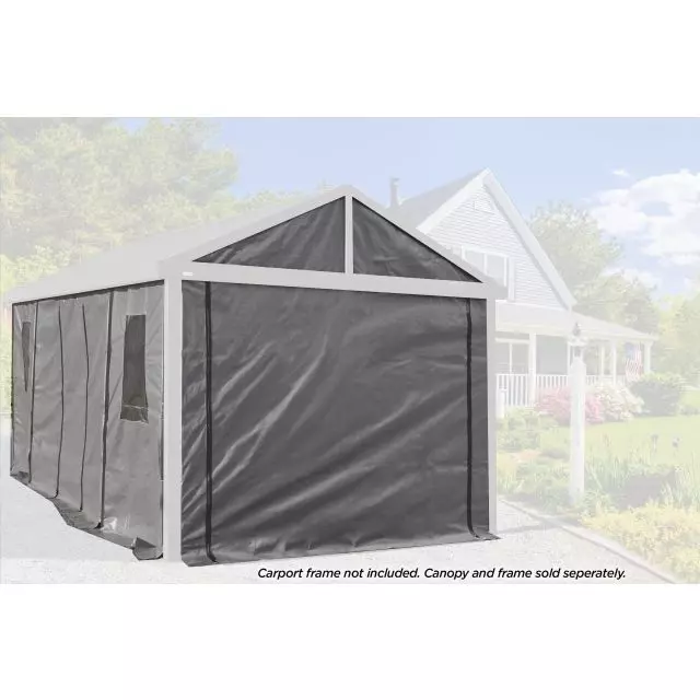 Sojag, ensemble de parois Samara pour abri d'auto 12 x 20 pi, gris foncé