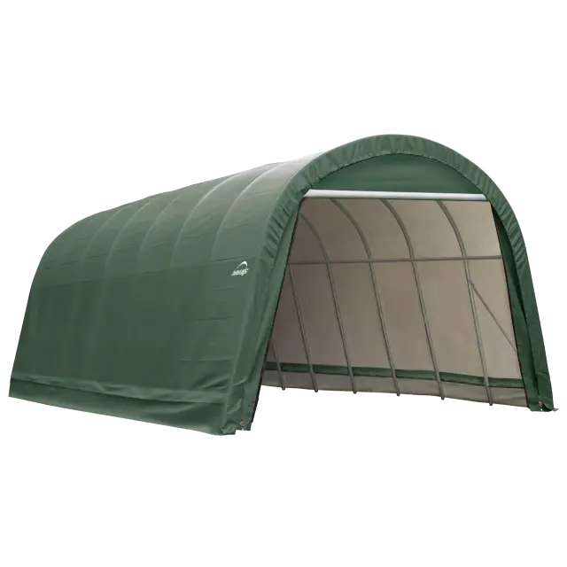 Garage rond ShelterCoat 15 x 28 pi, vert