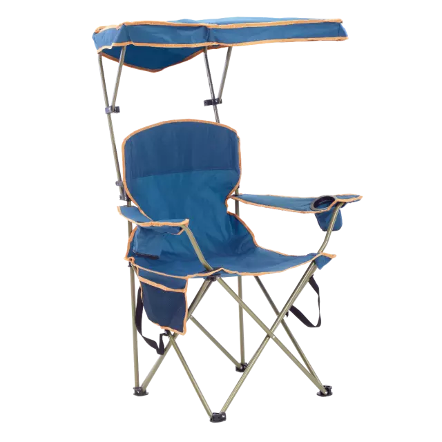 Quik Shade Max Shade Folding Chair with Canopy, Navy