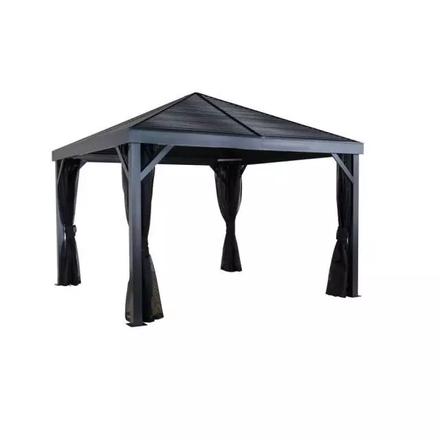Sojag Sanibel 10 ft. x 10 ft. Gazebo Grey — main product image