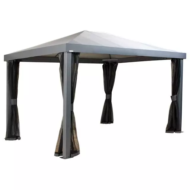 Sojag Monteserra 10 ft. x 12 ft. Gazebo Grey — isolated product on white background