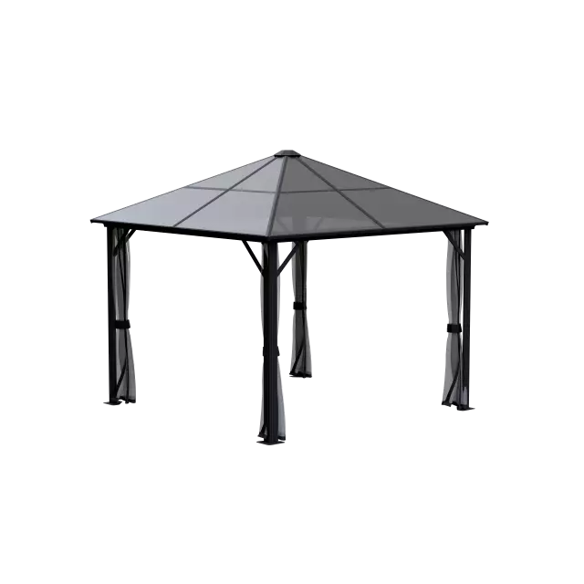 Sojag Meridien 10 ft. x 10 ft. Gazebo Charcoal