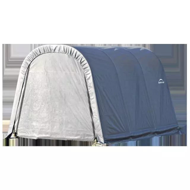 ShelterLogic ShelterCoat 10 x 12 x 8 ft. Wind and Snow Rated Garage Round Gray STD