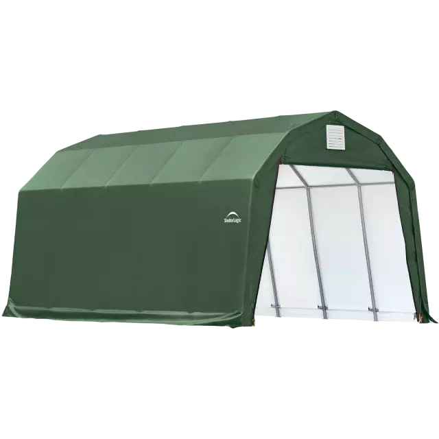 ShelterLogic ShelterCoat 12 x 24 x 9 ft. Garage Barn Green STD