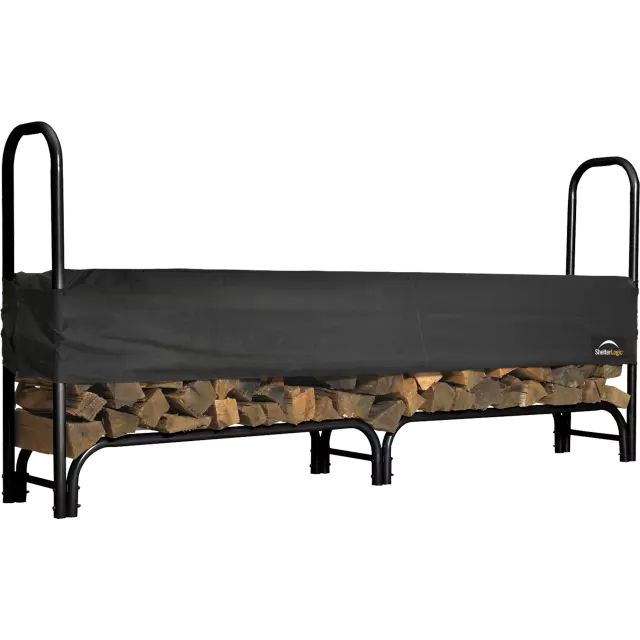 Rangement résistant à bois avec protection, 8 pi