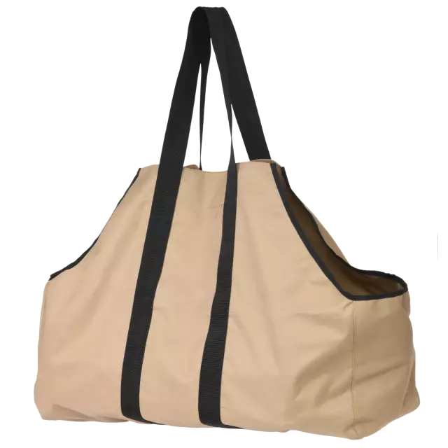 Firewood Bag Extra Large Heavy Duty 31 x 11 x 22 in. Tan