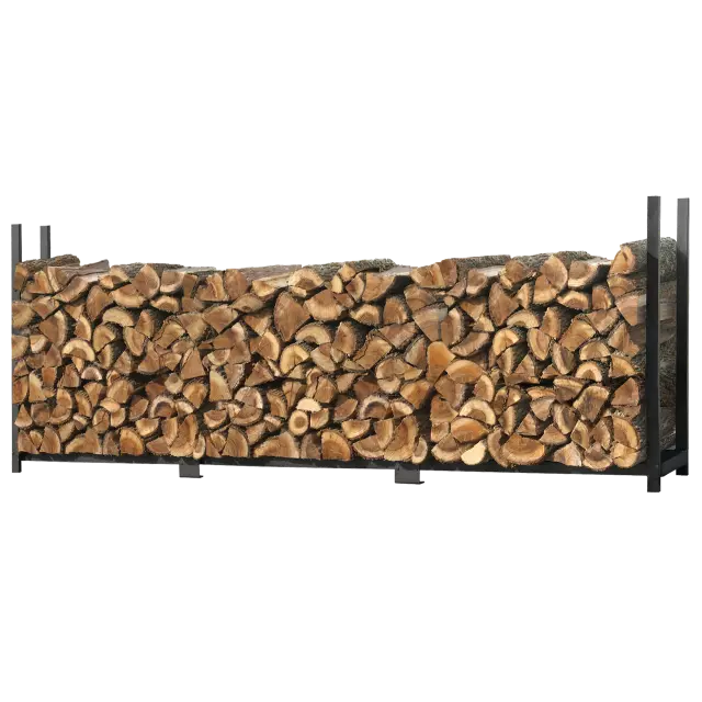 Rangement à bois ultra résistant, 12 pi