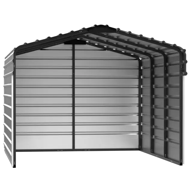 Abri d'auto en acier avec 3 parois, 10x15x07, coquille d'œuf