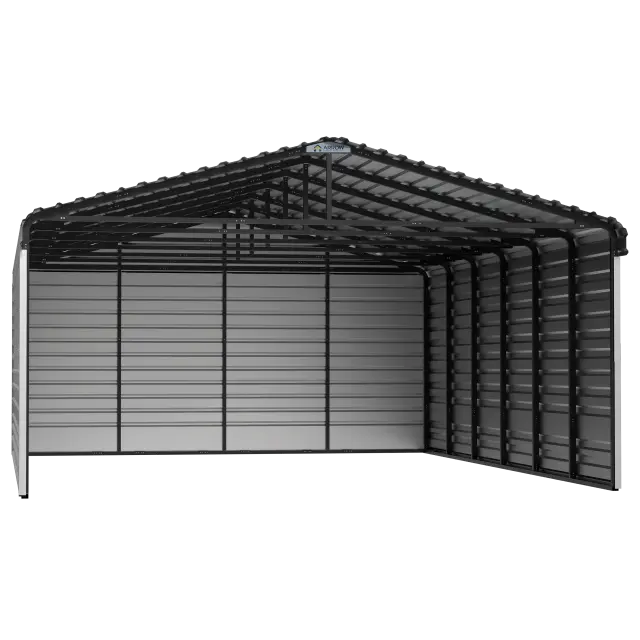 Abri d'auto en acier avec 3 parois, 20x29x09, coquille d'œuf