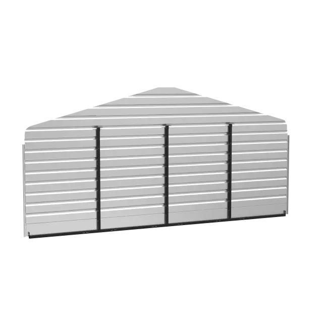 Kit de mur arrière 20 x 7 pi pour abri d'auto Arrow en acier, charbon