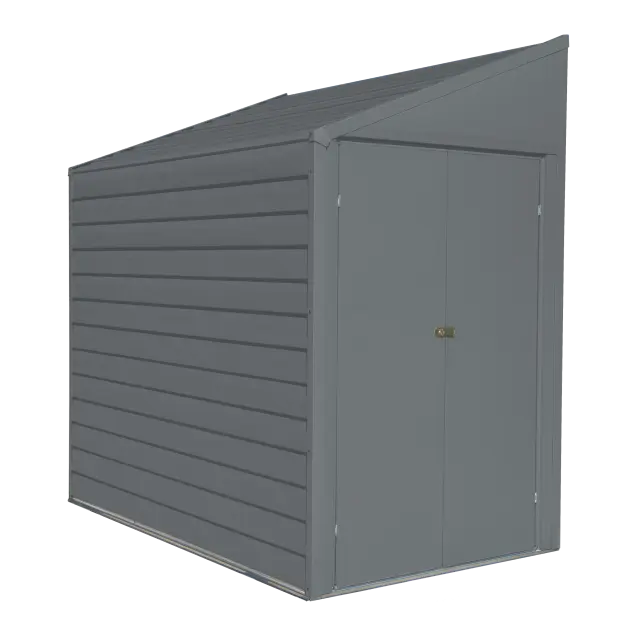 Remise de rangement en acier Yardsaver® 4 x 7 pi charbon