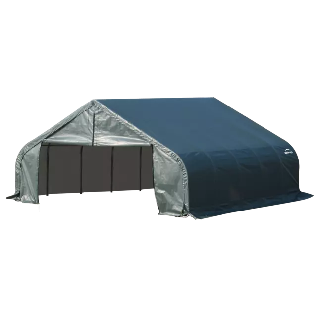 ShelterCoat 18 x 20 x 11 ft. Garage Peak Green STD