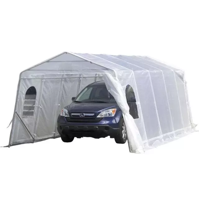 Gazebo Penguin Car Shelter 11 ft. X 16 ft. Clear