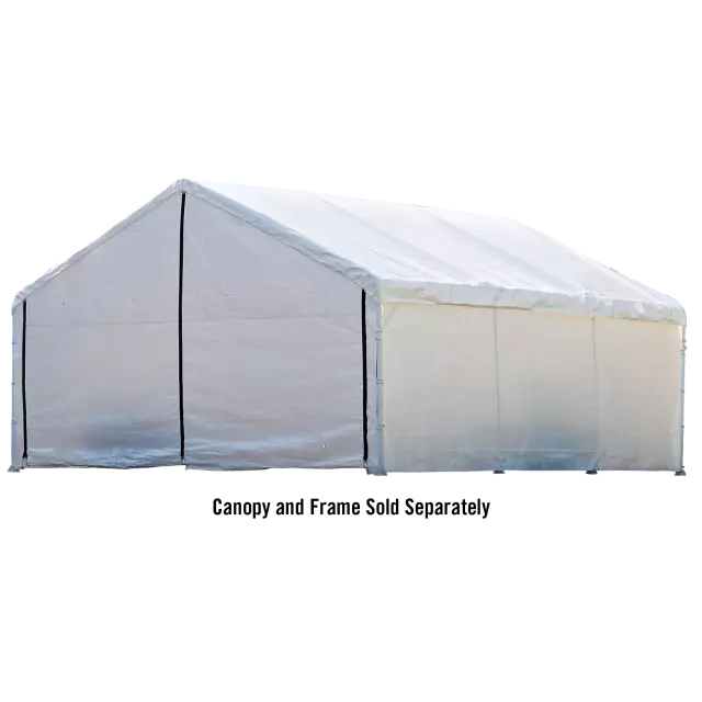 SuperMax 18 x 20英尺遮阳篷围挡套件 白色 - 框架和遮阳篷另售