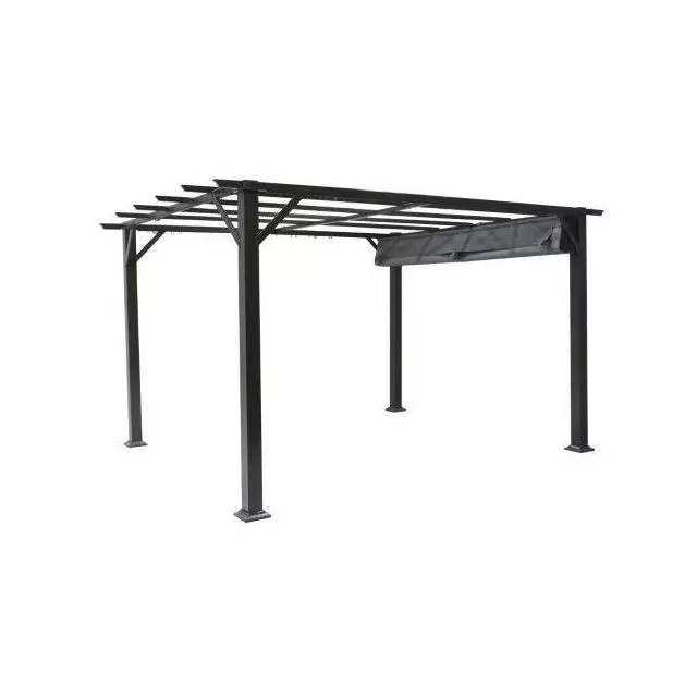 Marina pergola 10'x12' with retractable canopy - Corriveau