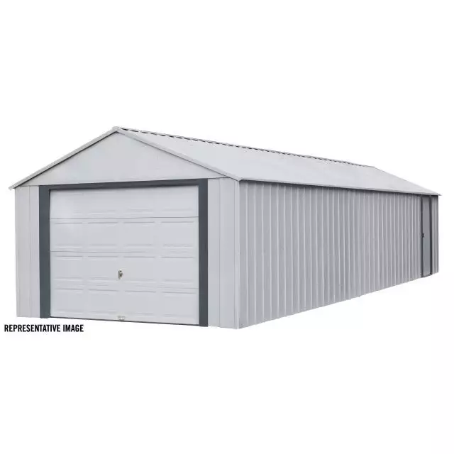 Garage Arrow Murryhill 14 x 31 pi, bâtiment de stockage en acier, remise de rangement préfabriquée