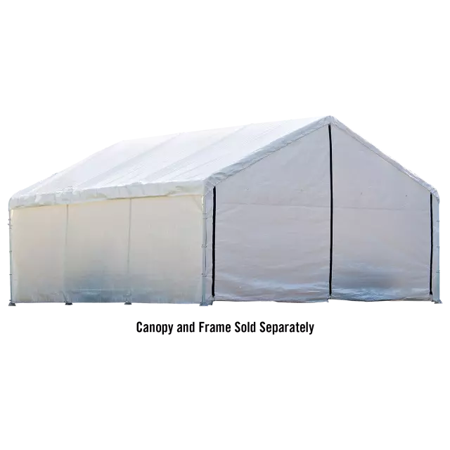 ShelterLogic Canopy Enclosure Kit 18 × 40 ft. White (FR Rated - Frame and Canopy Sold Separately)