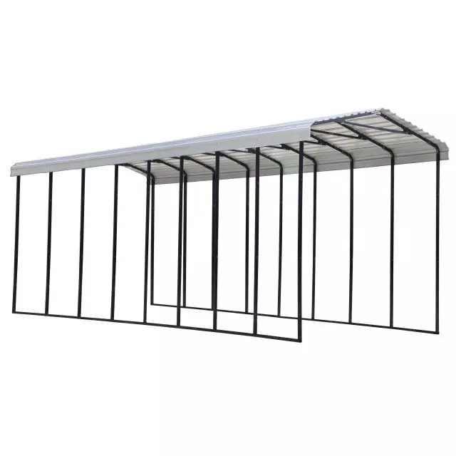 Abri d’auto Arrow, 14x38x14 pi, coquille d’œuf