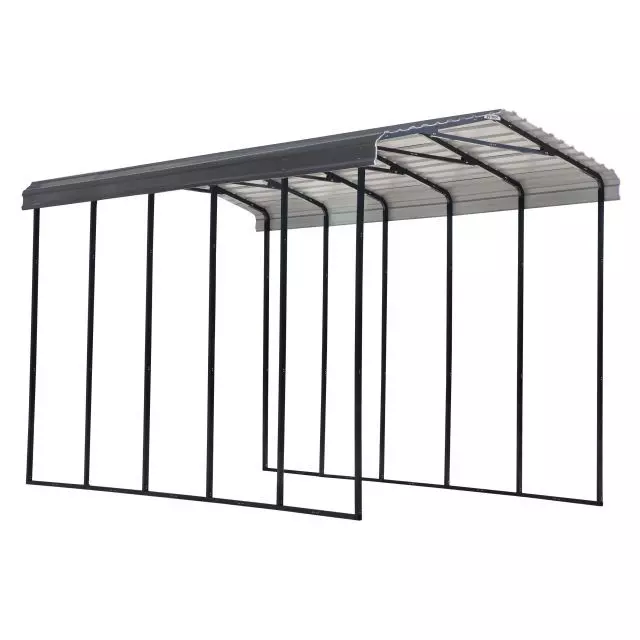 Abri d’auto Arrow, 14x24x14, charbon
