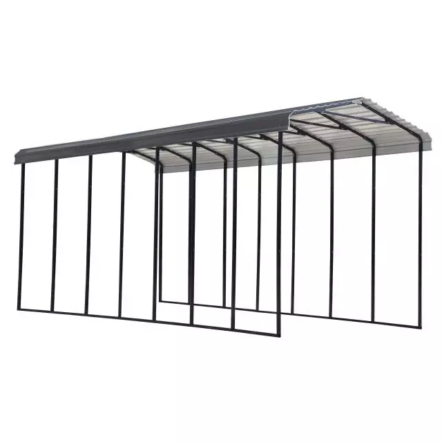 Arrow Carport, 14 ft. x 33 ft. x 14 ft. Charcoal