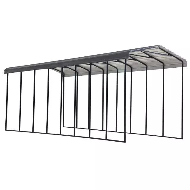 Abri d’auto Arrow, 14x38x14, charbon
