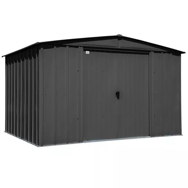 Remise de rangement en acier Arrow Classic, 10x8, gris charbon
