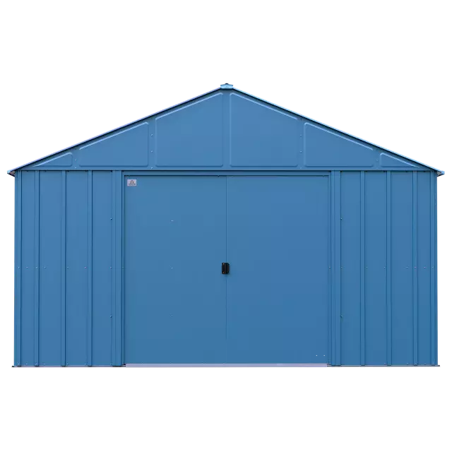 Abri de jardin en métal Arrow Classic, 12 x 12, bleu gris