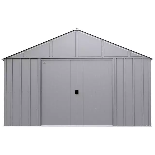 Cabanon en métal Arrow Classic, 12 x 17, gris cannelé