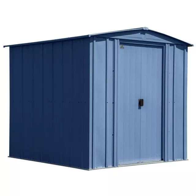 Abri de rangement en acier Arrow Classic, 6 x 7 pi, gris bleu