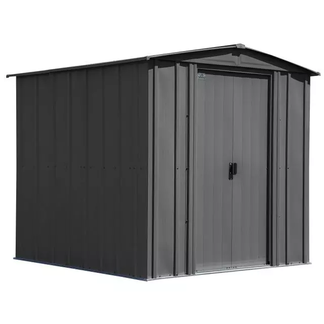 Remise de rangement en acier Arrow Classic, 6x7, gris charbon
