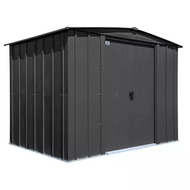 Remise de rangement en acier Arrow Classic, 8x6, gris charbon