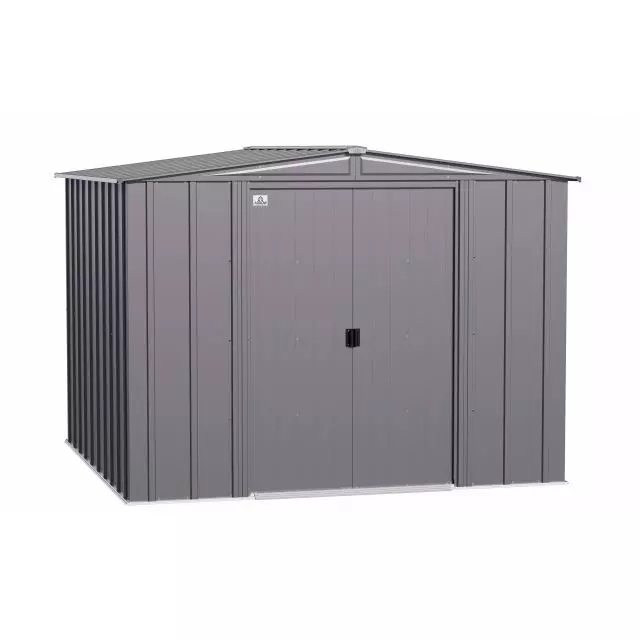 Arrow Classic Steel Storage Shed, 8x8, Charcoal