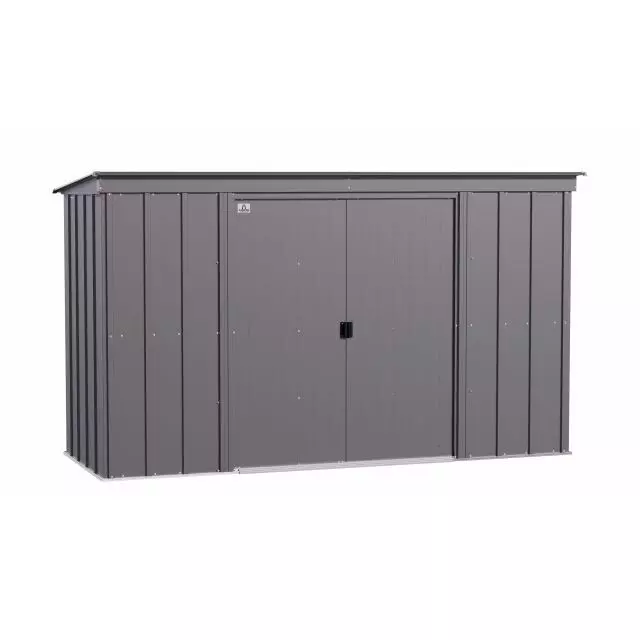 Remise de rangement en acier Arrow Classic, 10x4, gris charbon