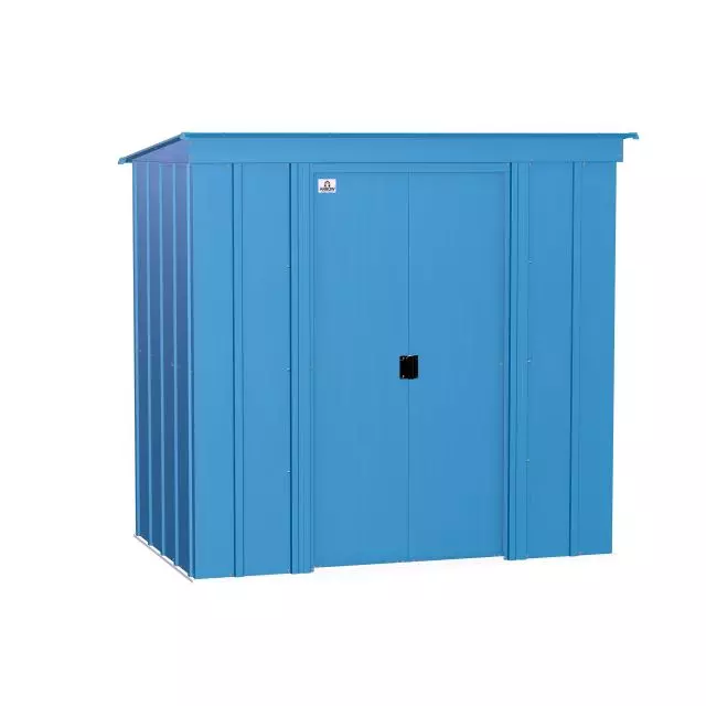 Abri de rangement en acier Arrow Classic, 6 x 4 pi, gris bleu