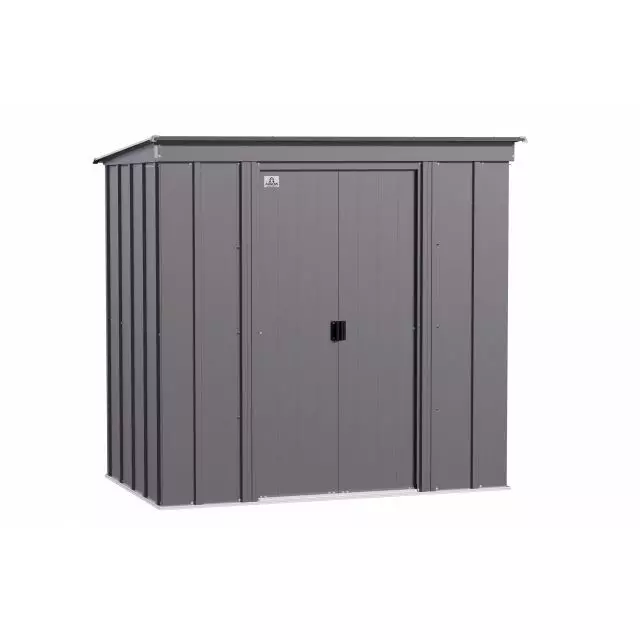 Remise de rangement en acier Arrow Classic, 6x4, gris charbon