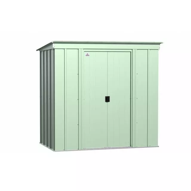 Abri de rangement en acier Arrow Classic, 6 x 4 pi, vert sauge