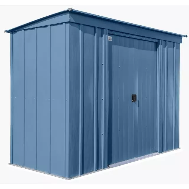 Abri de rangement en acier Arrow Classic, 8 x 4 pi, gris bleu