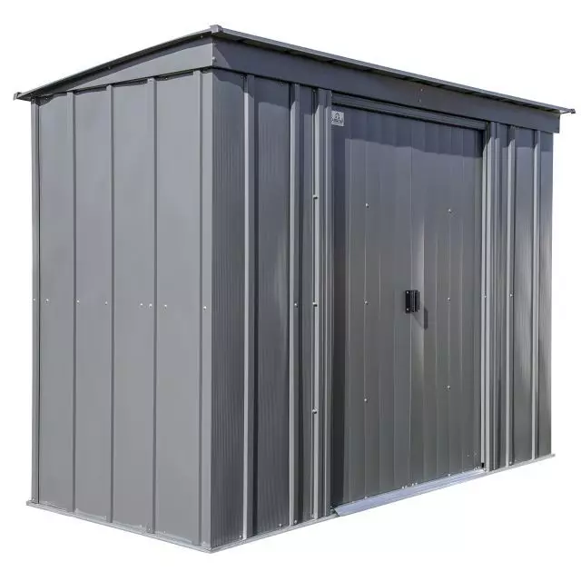 Remise de rangement en acier Arrow Classic, 8x4, gris charbon
