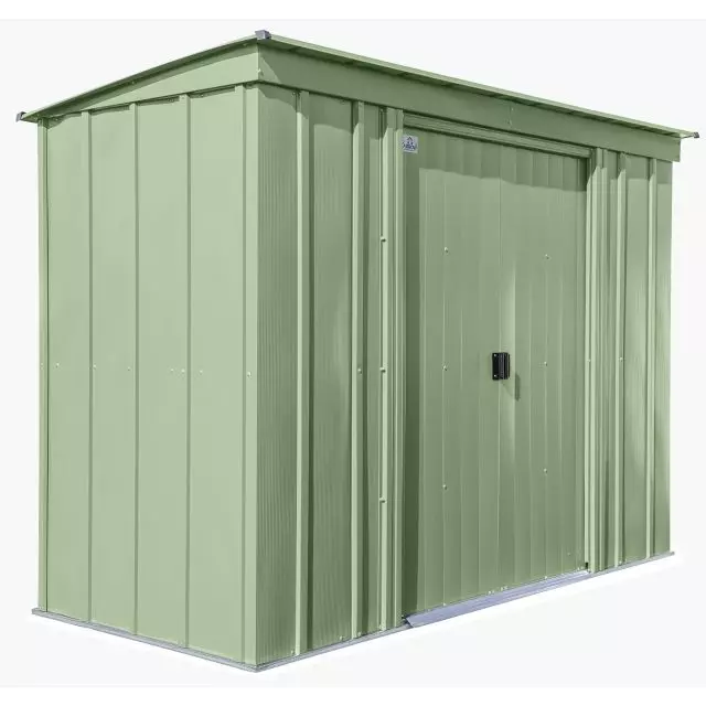 Abri de rangement en acier Arrow Classic, 8 x 4 pi, vert sauge