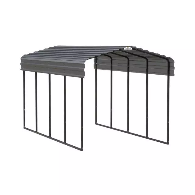 Arrow Carport, 10 ft. x 20 ft. x 9 ft. Charcoal