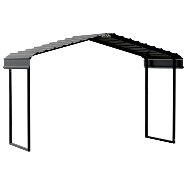 Arrow Auvent métallique 12 x 6 x 7 pi Charbon