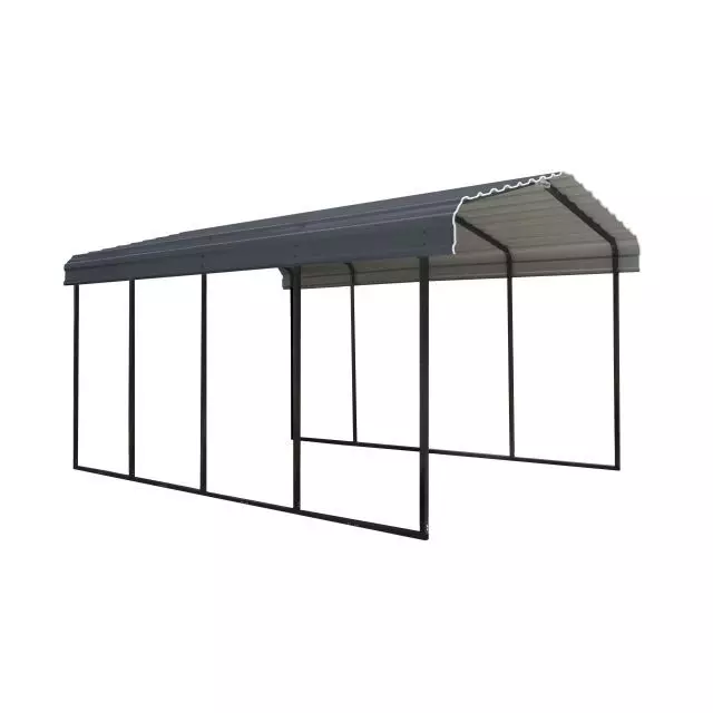 Abri d'auto Arrow, 12 x 20 x 9 pi Charbon