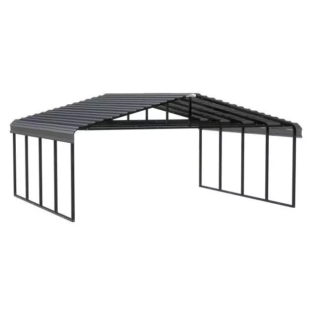 Abri d'auto Arrow, 20 x 20 x 9 pi charbon