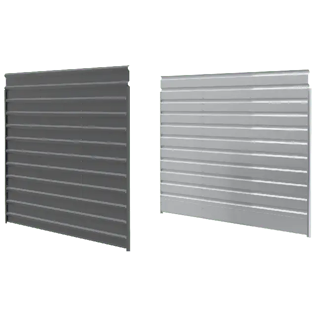 Arrow 2-Sided Enclosure Kit for Steel Carports, 15 × 9 ft, Charcoal