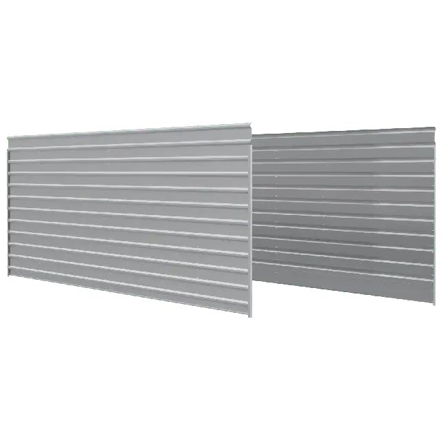 Arrow 2-Sided Enclosure Kit for Steel Carports, 29 × 9 ft, Eggshell
