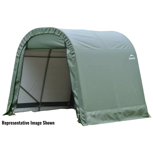 ShelterCoat 10 x 8英尺 防风防雪额定车库 圆顶 绿色 STD